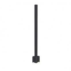 Fortitude Railing Side Fix Internal Corner Post With Fascia Bracket Black Sand Metal Railings, Posts Accessories