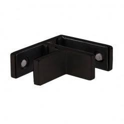 Pro Railing 90 Degree Glass Stiffener BZP Matt Black