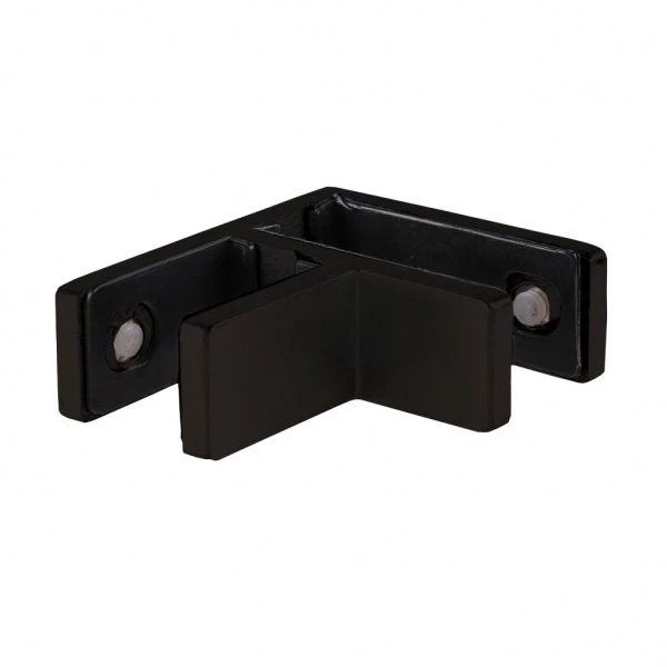 Pro Railing 90 Degree Glass Stiffener BZP Matt Black 3 Pro Railing 90 Degree Glass Stiffener BZP Matt Black