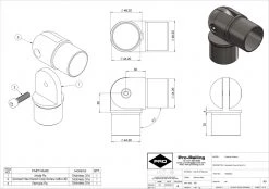 Pro Railing 316L Stainless Steel Adjustable Elbow 48.3mm