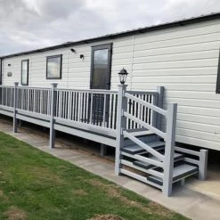 Deck Supermarket Self Build Decking Kits 24' X 4' Walkway With Steps & Gate Superior Kit Form Deck