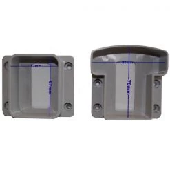 Decking Balustrades Super Rail Handrail Brackets Pack Of 2(1 X Top- 1 X Bottom)