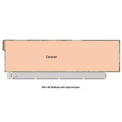 Deck Supermarket Self Build Decking Kits 24' X 4' Walkway With Steps & Gate Superior Kit Form Deck