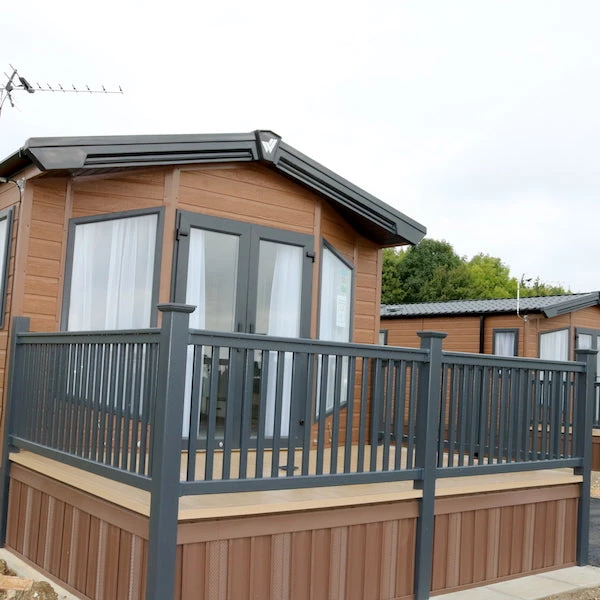 Super Rail Premium Foiled Balustrade Section With Bracket Shrouds 7 Super Rail Premium Foiled Balustrade Section With Bracket Shrouds