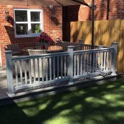 Super Rail UPVC Balustrade Decking Balustrades
