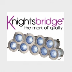 Deck Supermarket Limited Pack Of 10 Lights With Driver IP65 230v White Or Blue Inset Deck Lights