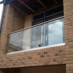 Pro Railing Decking Balustrades Posiglaze Base Fix Channel 12mm-21.5mm Glass 3000mm Complete With Grips And Seals