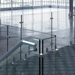 Pro Railing Decking Balustrades Tilt Lock Glass Spigot Base Fix & Cover 12 - 25.52mm Glass Duplex 2205