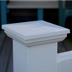 Super Rail UPVC New England Post Cap Decking Balustrades