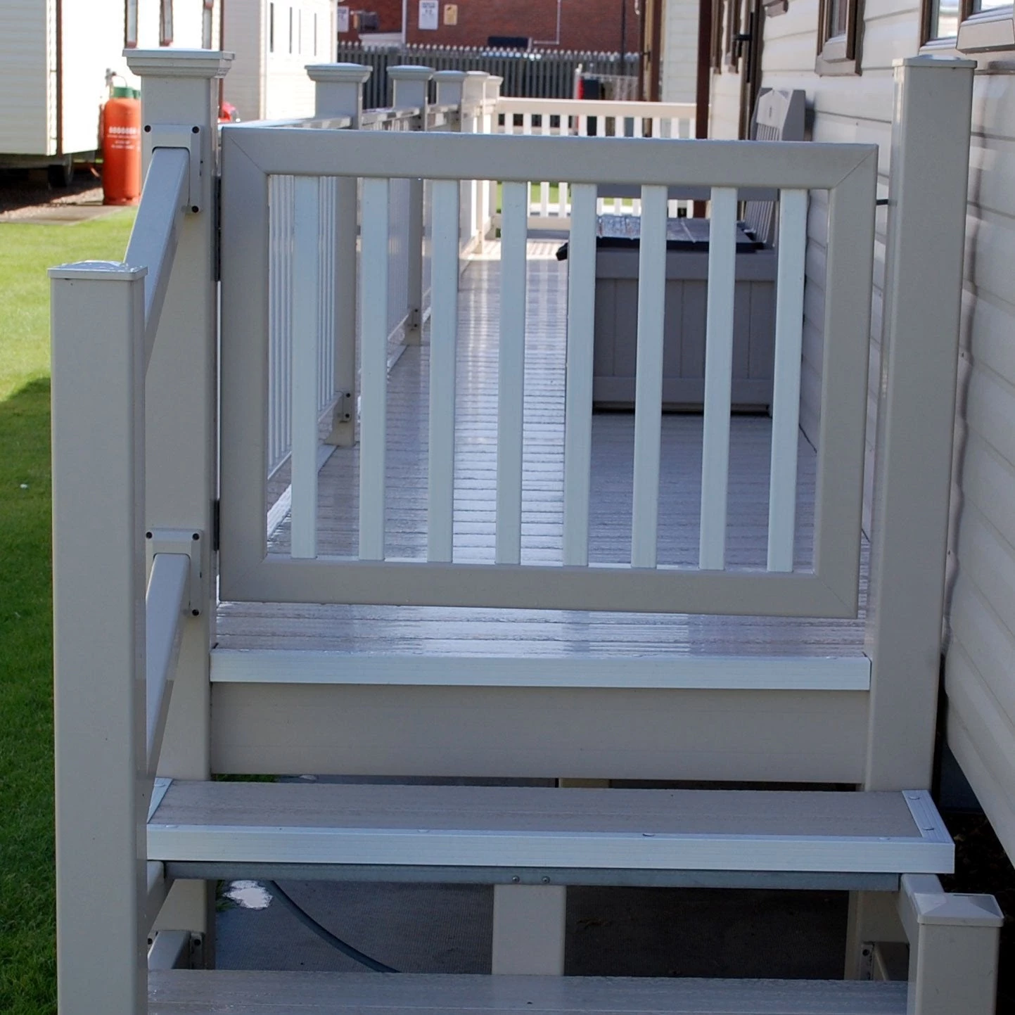 Super Rail Caravan UPVC Balustrade Gate 5 Super Rail Caravan UPVC Balustrade Gate