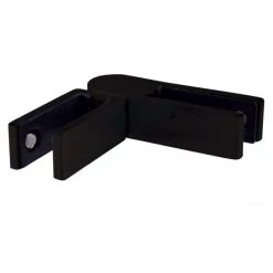 Pro Railing Adjustable Glass Stiffener BZP Matt Black Decking Balustrades