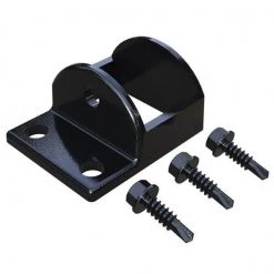 Deck Supermarket Brackets For Railings (includes Screws) 4 Pack - Powder Coated Black Deck Supermarket
