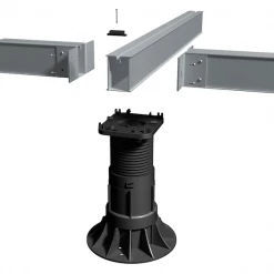Deck Framing & Substructure RynoDeck Adjustable Decking Pedestals For Aluminium Joists
