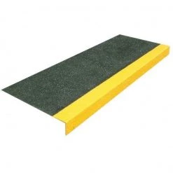 Deck Supermarket Anti Slip Decking Paint & Plates Fibre Step Tread Covers 750 X 250 X 4mm 55mm Turn Down