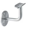 Pro Railing Decking Balustrades 316L Handrail Bracket 90 Degree Cranked Arm Wall Mounting 48.3mm Fixed Spigot