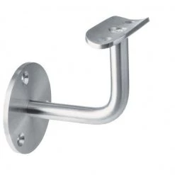 Pro Railing Decking Balustrades 316L Handrail Bracket 90 Degree Cranked Arm Wall Mounting 48.3mm Fixed Spigot