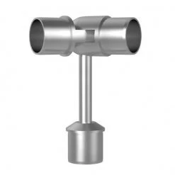 Pro Railing Decking Balustrades Handrail Bracket With Adjustable Elbow 316 Grade 48.3mm