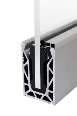 Pro Railing Decking Balustrades Posiglaze Base Fix Channel 12mm-21.5mm Glass 3000mm Complete With Grips And Seals