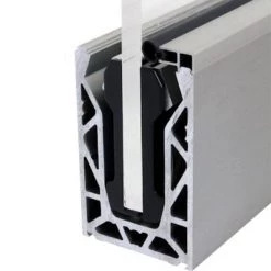 Pro Railing Decking Balustrades Posiglaze Base Fix Channel 12mm-21.5mm Glass 3000mm Complete With Grips And Seals