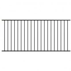 Deck Supermarket Deck Supermarket Railing Panel - For 1200mm High Fence 2400 X 1100mm With 16mm Tube - Black