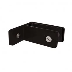 Pro Railing Wall Bracket Glass Stiffener BZP Matt Black